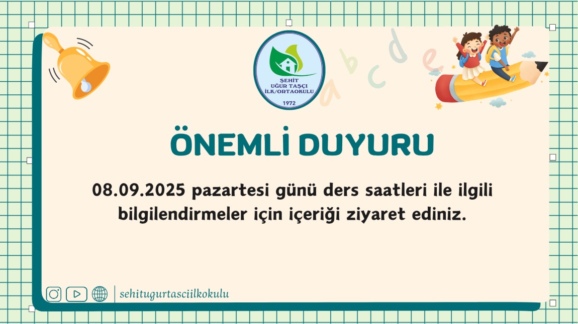 08.09.2025 DERS SAATLERİ